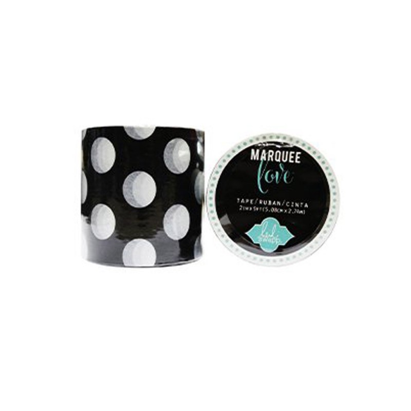 Tape decorativo Negro con puntos