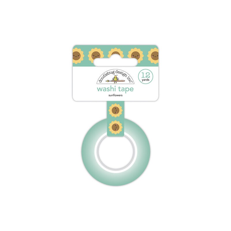 Cinta Decorativa Washi Tape Sunflowers Doodlebug | 6929