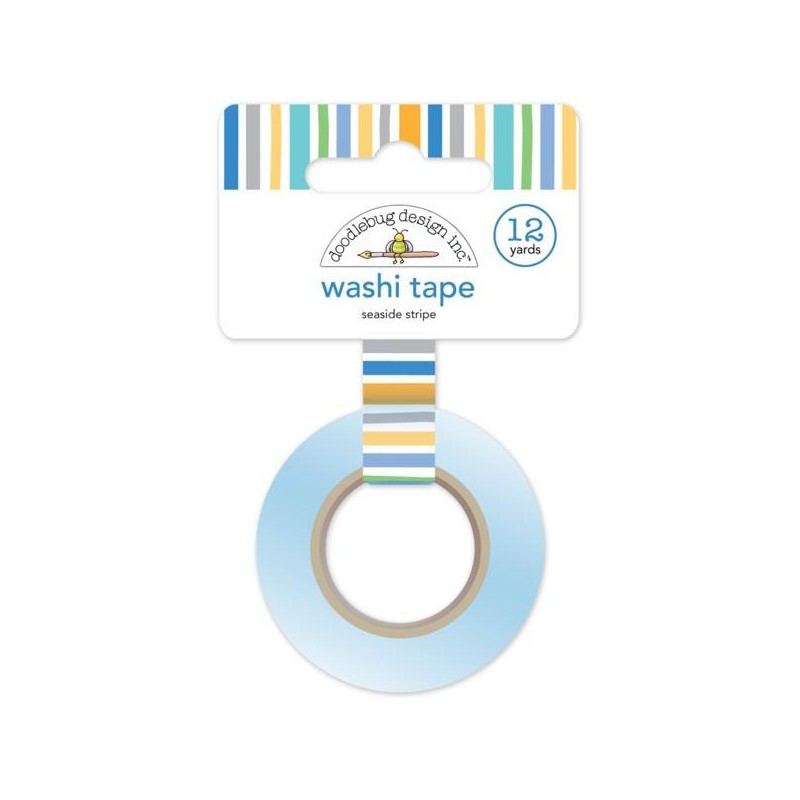 Cinta Decorativa Washi Tape Seaside Stripe Doodlebug | 4994