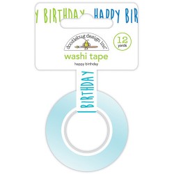 Cinta Decorativa Washi Tape Happy Birthday Doodlebug | 6617