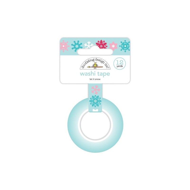 Cinta Decorativa Washi tape let it snow doodlebug | 7499