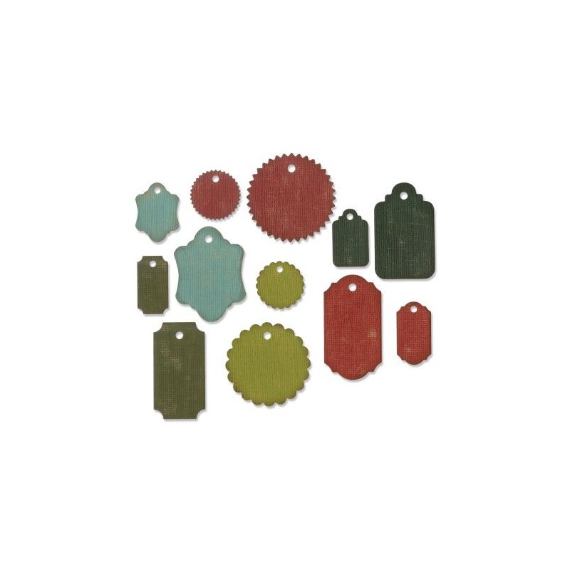 Troquel Delgado Etiquetas Sizzix Tim Holtz | 662423