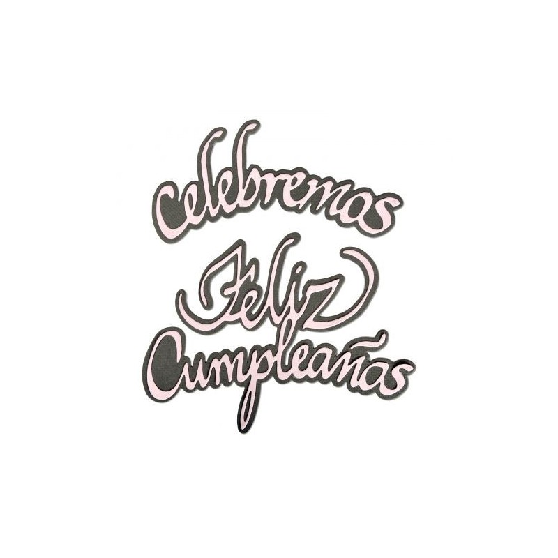 Sizzix Troquel Delgado Celebramos Feliz Cumpleaños 4 Piezas | 663665