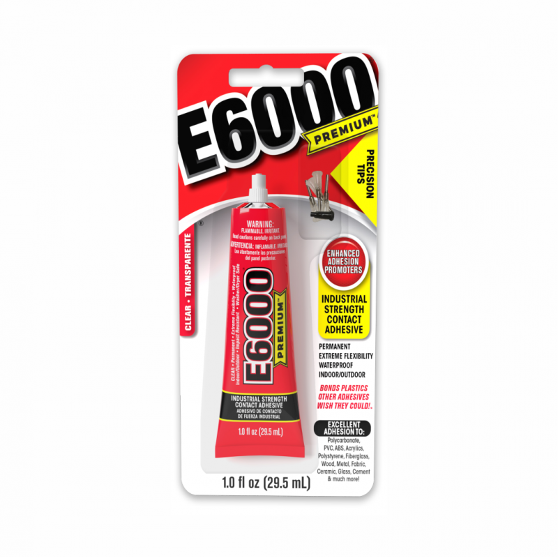 ADHESIVO PREMIUM INDUSTRIAL C/PUNTAS 1Oz E6000 205100